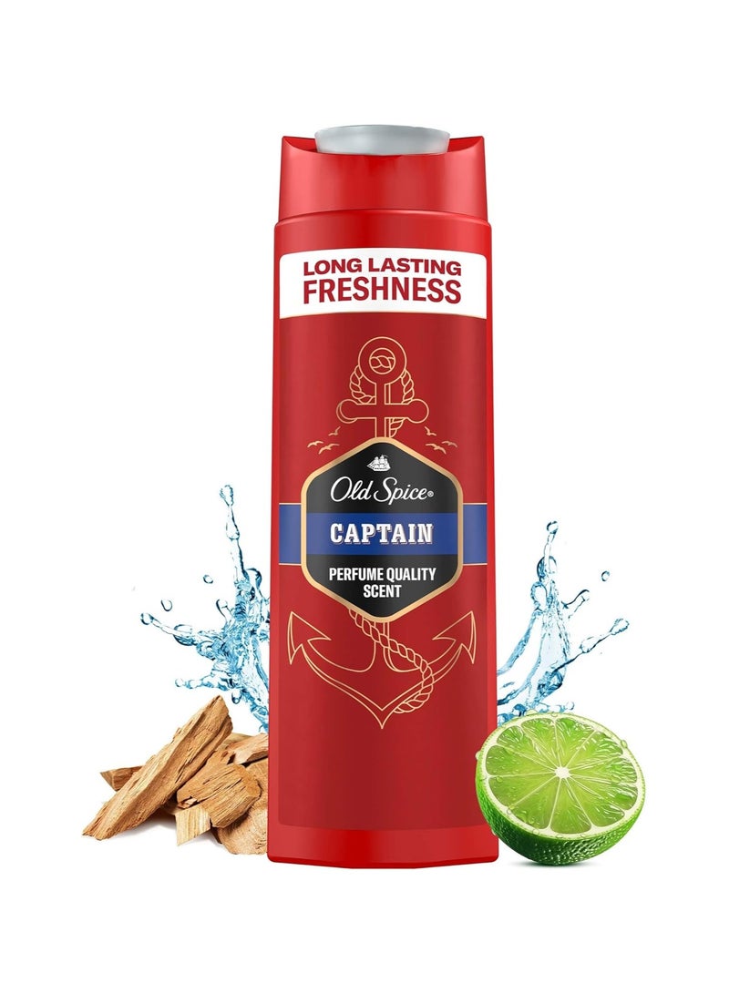 Old Spice Captain Shower Gel And Shampoo For Men - Image 4